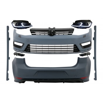 Pilnas kėbulo rinkinys, tinkamas „VW Golf 7 VII“ (2012–2017) su LED priekiniais žibintais nuosekliais dinaminiais posūkio žibintais R-line išvaizda