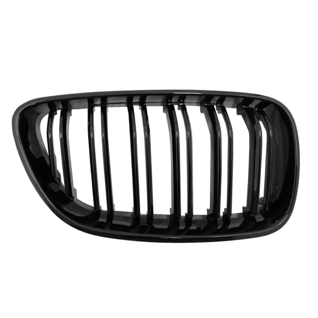 Central Kidney Grilles suitable for BMW 2 Series F22 F23 F87 (2014-up) Double Stripe M Design Piano Black