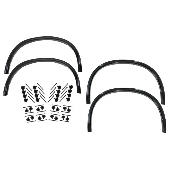 Wheel Arches Fender Flares Piano Black with 32 pieces Plastic Auto Clips suitable for BMW X5 F15 (2014-2018) M Design