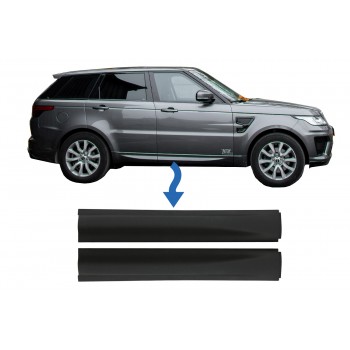 Priekinių apatinių durų formų, tinkančių „Land Rover Range Rover Sport L494“ (2013-oji) juoda spalva