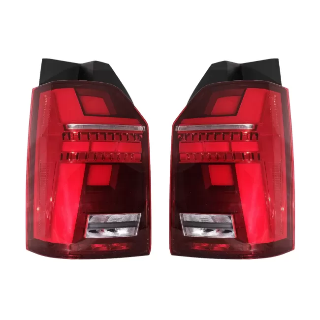 Full LED Taillights suitable for VW Transporter T6 (2015-2020) Dynamic Sequential Turning Light