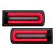 LED Taillights Light Bar suitable for Mercedes G-Class W463 (2008-2017) Facelift 2018 Design Dynamic Sequential Turning Lights Black