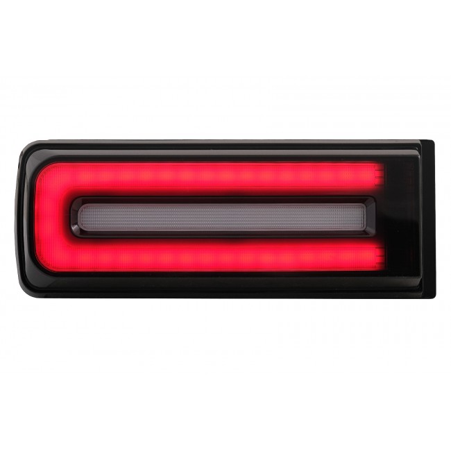 LED Taillights Light Bar suitable for Mercedes G-Class W463 (2008-2017) Facelift 2018 Design Dynamic Sequential Turning Lights Black