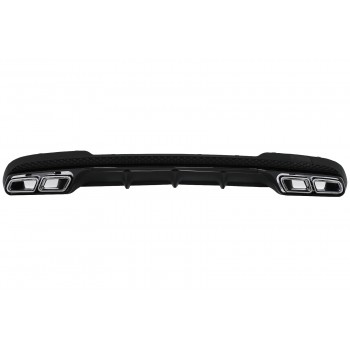 Rear Diffuser with Chrome Muffler Tips suitable for Mercedes E-Class W212 S212 Facelift (2013-2016) only Sport package Bumper