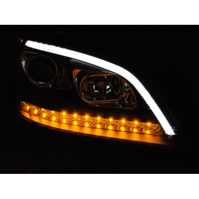 Headlights Tube Light suitable for Mercedes M-Class W164 (2005-2008) Chrome with Dynamic Turn Signals