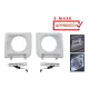 Headlights Covers with LED DRL Daytime Running Lights suitable for Mercedes G-Class W463 (2002-2018) G65 Design Chrome