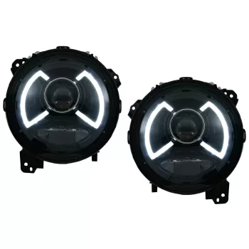 Full LED Headlights suitable for Jeep Wrangler IV JL/JLU (2018-up) Light Bar