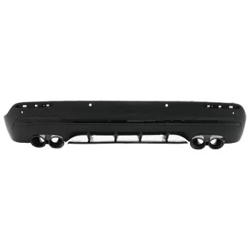 Rear Diffuser and Piano Black Exhaust Tips suitable for Mercedes GLA SUV H247 Sport Line (2020-) Aero 45S Design Night Package
