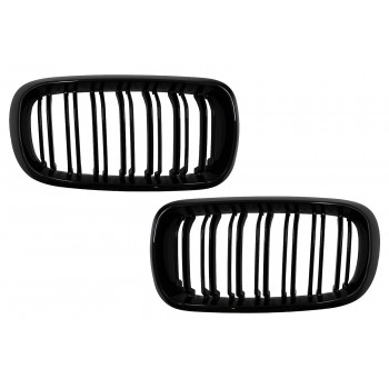 Central Grilles Kidney suitable for BMW X5 F15 X6 F16 (2014-2018) X5M X6M Double Stripe Design M-Package Sport