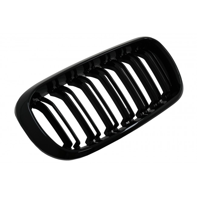 Central Grilles Kidney suitable for BMW X5 F15 X6 F16 (2014-2018) X5M X6M Double Stripe Design M-Package Sport