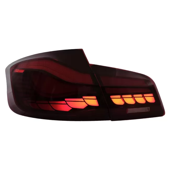 OLED Taillights suitable for BMW 5 Series F10 (2011-2017) Red Clear with Dynamic Sequential Turning Light