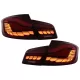 OLED Taillights suitable for BMW 5 Series F10 (2011-2017) Red Clear with Dynamic Sequential Turning Light