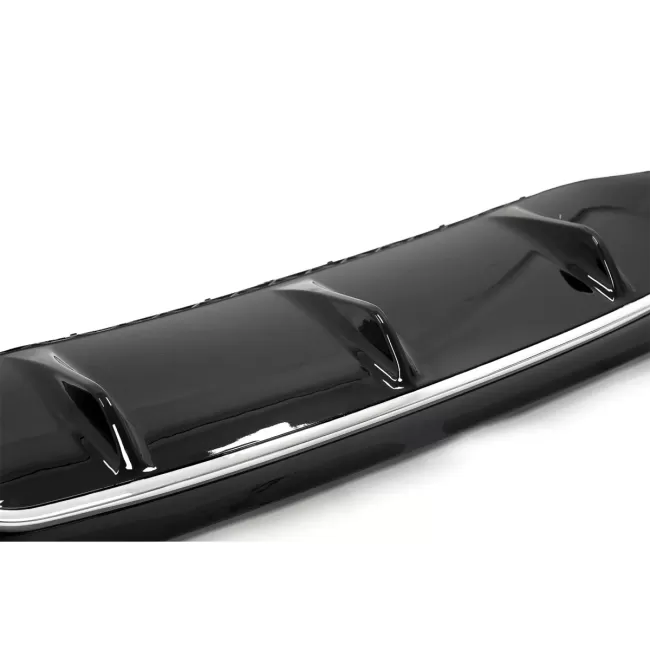 Rear Diffuser with Chrome Exhaust Tips suitable for Mercedes E-Class W213 Sport Line (2016-2019) E63 Design