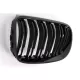 Front Kidney Grilles suitable for BMW 3 Series E92 E93 Coupe Convertible LCI (2010-2015) Double Stripe Piano Black