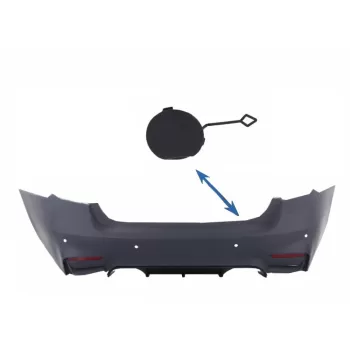 Tow Hook Cover Rear Bumper suitable for BMW 3 Series F30 (2011-up) M3 M-tech Design