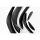 Front Bumper Splitters Fins Flaps Aero suitable for Mercedes C-Class W205 S205 C205 A205 (2015-2018) C43 Design Piano Black