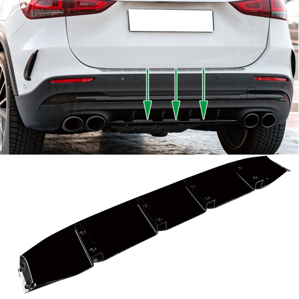 Diffuser lower spoiler fits for Mercedes GLA H247 with AMG equipment